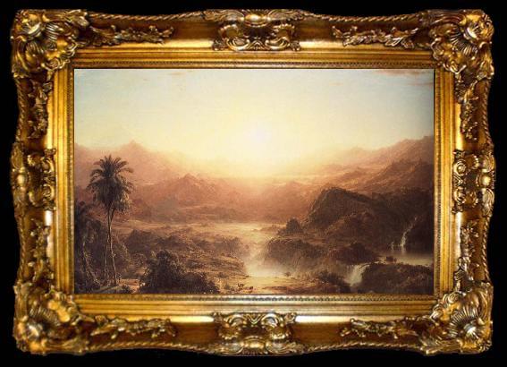 framed  Frederic Edwin Church The andes of Ecuador, ta009-2