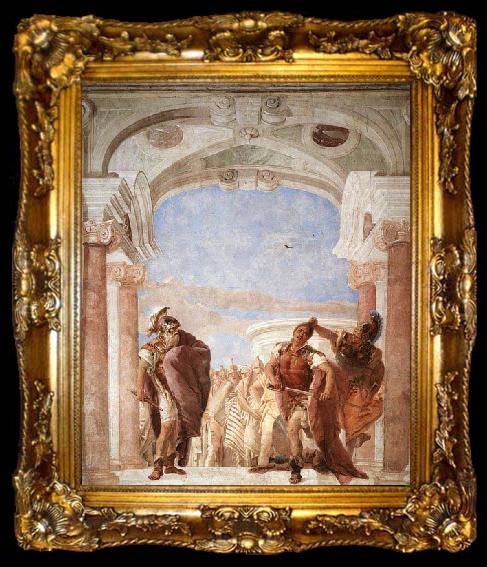 framed  Giovanni Battista Tiepolo The Rage of Achilles, ta009-2