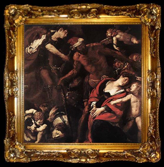 framed  MORAZZONE Piedmont Martyrdom of Sts Seconda and Rufina, ta009-2