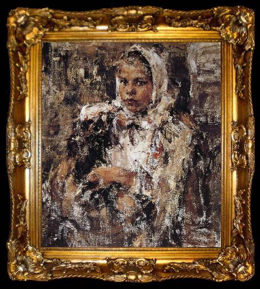 framed  Nikolay Fechin Farmer-s Daughter, ta009-2