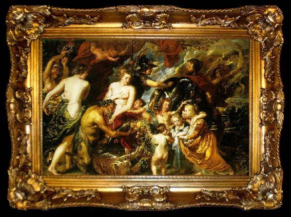 framed  Peter Paul Rubens Allegory on the Blessings of Peace, ta009-2