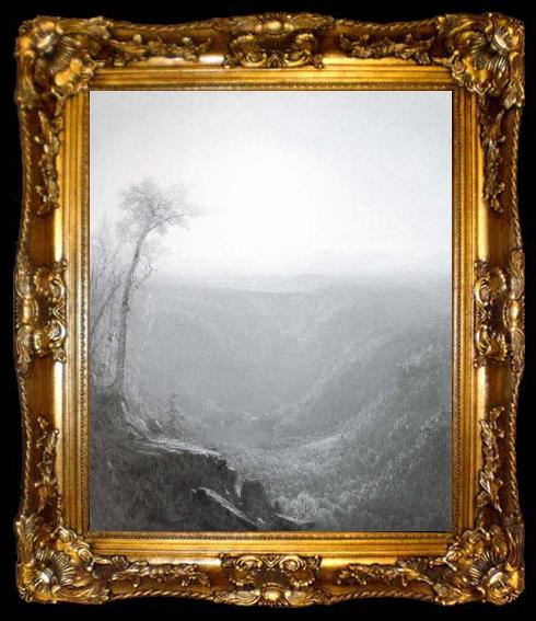 framed  Sanford Robinson Gifford A Gorge in the Mountains, ta009-2