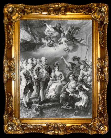 framed  Vicente Lopez Family of Carlos IV, ta009-2