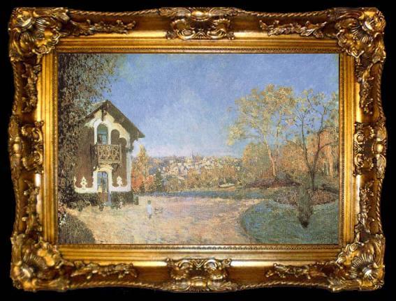 framed  Alfred Sisley Louveciennes, ta009-2