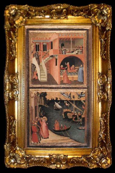 framed  Ambrogio Lorenzetti Scenes of the Life of St Nicholas, ta009-2