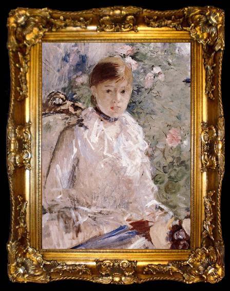 framed  Berthe Morisot The Woman near the window, ta009-2