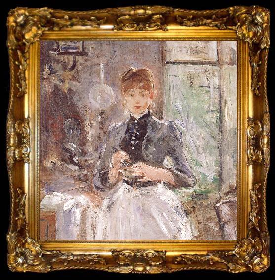 framed  Berthe Morisot At the restaurant, ta009-2