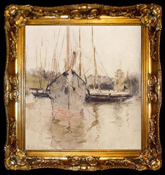 framed  Berthe Morisot The Boat, ta009-2