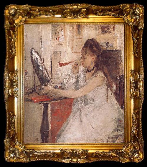 framed  Berthe Morisot Woamn is Making up, ta009-2