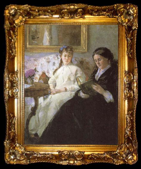 framed  Berthe Morisot The mother and sister of the Artist, ta009-2
