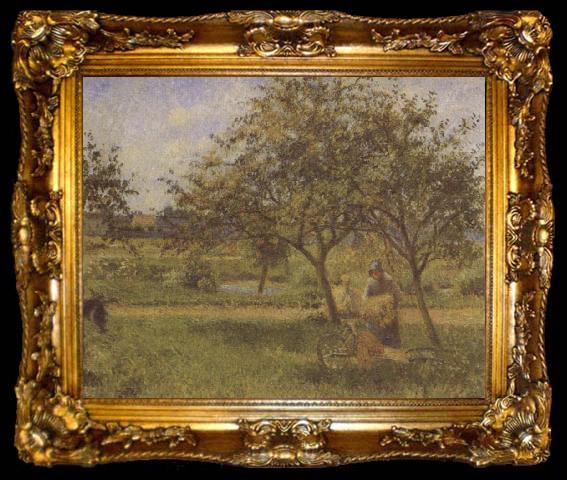 framed  Camille Pissarro The Wheelbarrow, ta009-2