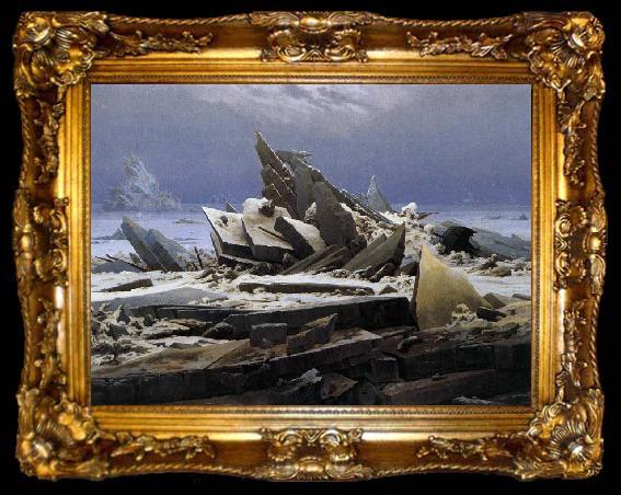 framed  Caspar David Friedrich The Sea of Ice, ta009-2