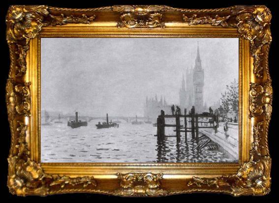 framed  Claude Monet The Thames and Parliament, ta009-2