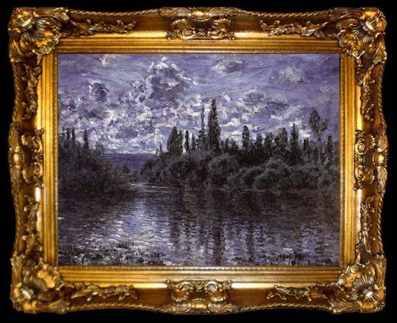 framed  Claude Monet Bend in the Seine,near Vetheuil, ta009-2