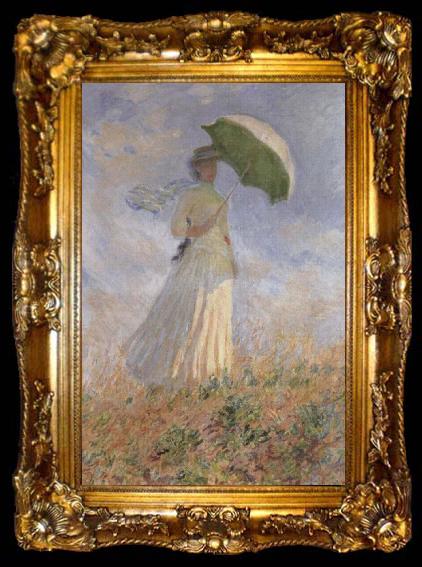 framed  Claude Monet Layd with Parasol, ta009-2