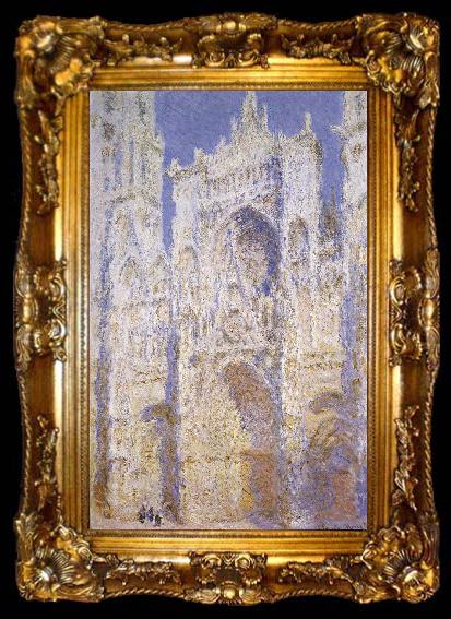 framed  Claude Monet The Cathedral of Rouen, Vastfasaden in sunshine, ta009-2