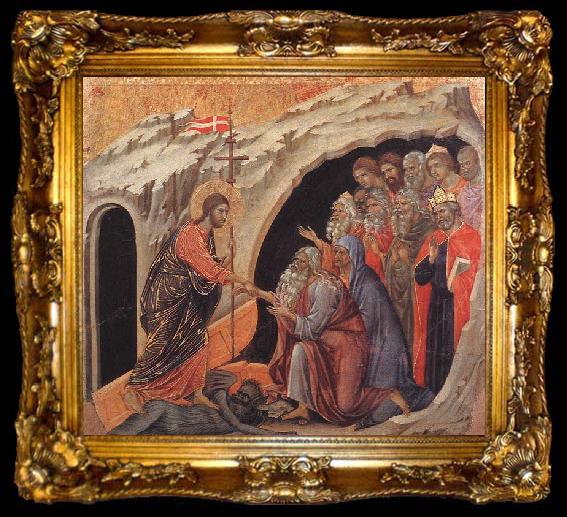 framed  Duccio di Buoninsegna Descent to Hell, ta009-2