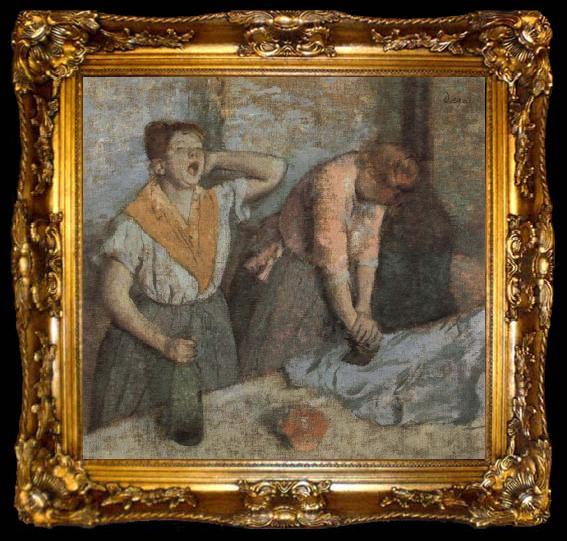 framed  Edgar Degas Women Ironing, ta009-2