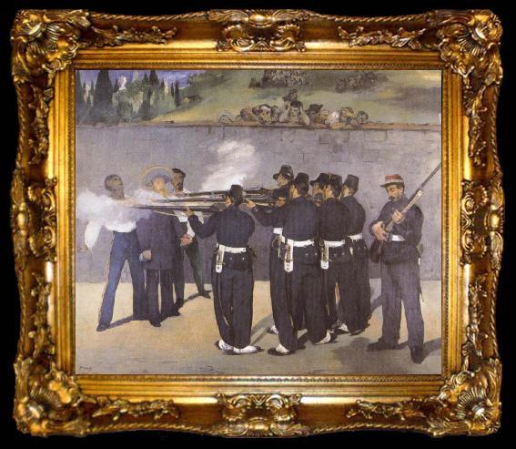framed  Edouard Manet The Execution of Emperor Maximilian, ta009-2