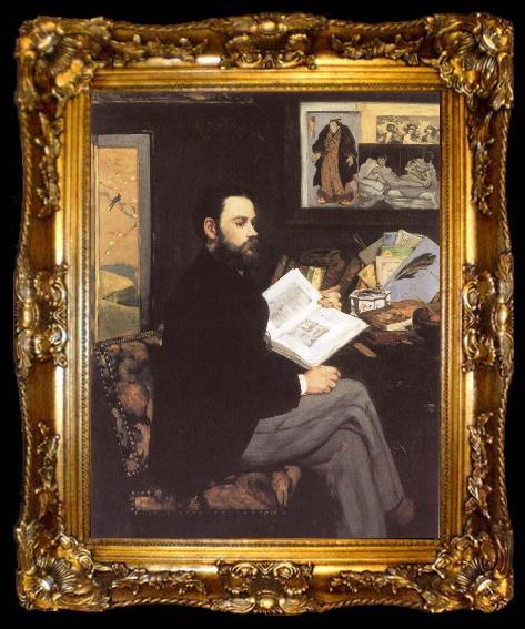 framed  Edouard Manet Portrait of Emile Zola, ta009-2