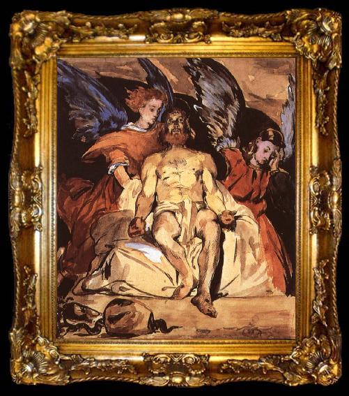 framed  Edouard Manet Christ with Angels, ta009-2