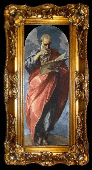 framed  El Greco St Jone the Evangelist, ta009-2