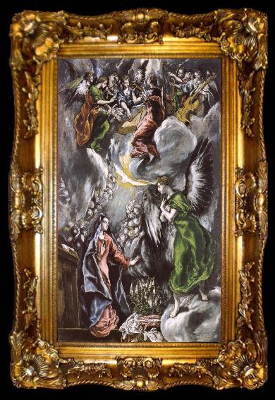 framed  El Greco The Annuciation, ta009-2