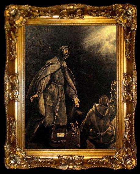 framed  El Greco The Stigmatization of St Francis, ta009-2