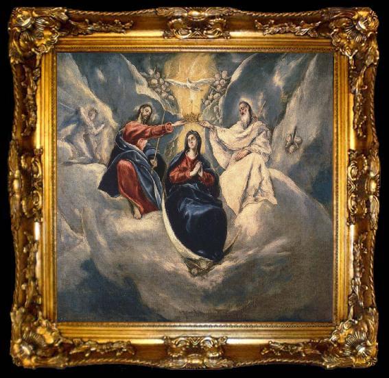 framed  El Greco The Coronation ofthe Virgin, ta009-2