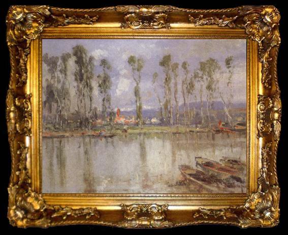 framed  Eliseo Meifren y Roig The Marne, ta009-2