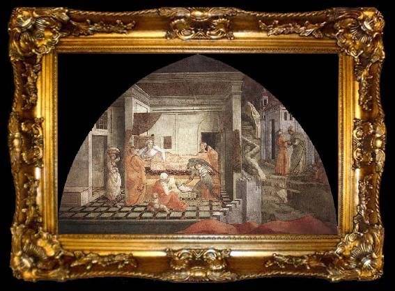 framed  Filippino Lippi St Stephen is Born and Replaced by Another Child, ta009-2