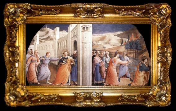 framed  Fra Angelico Scenes from the Life of St Stephen, ta009-2