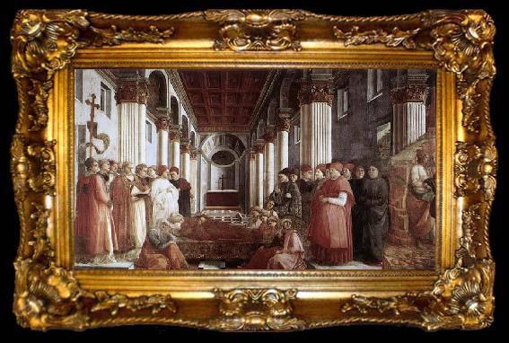 framed  Fra Filippo Lippi The Saint-s Funeral, ta009-2