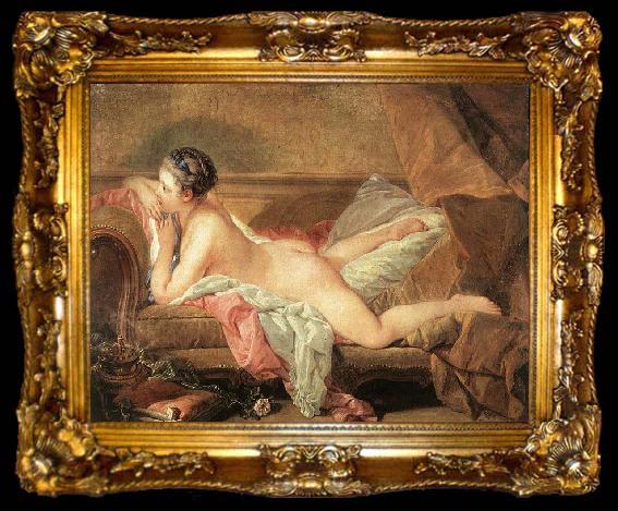 framed  Francois Boucher Resting Girl, ta009-2