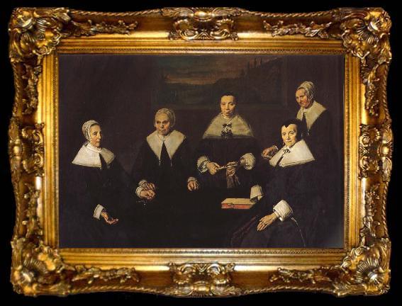 framed  Frans Hals The women-s governing board for Haarlem workhouse, ta009-2