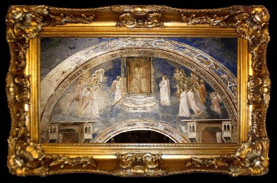 framed  GIOTTO di Bondone No. 13 God Sends Gabriel to the Virgin, ta009-2