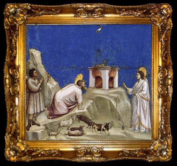 framed  GIOTTO di Bondone Joachim-s Sacrificial Offering, ta009-2