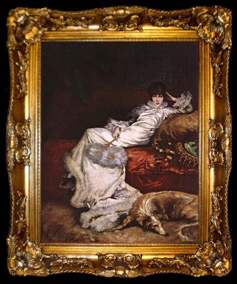 framed  Georges Clairin Sarah Bernhardt, ta009-2