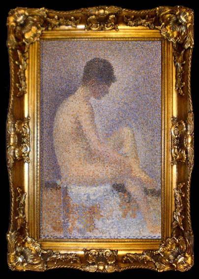 framed  Georges Seurat Seated Female Nude, ta009-2