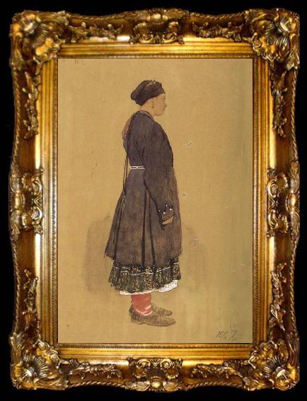 framed  Ilya Repin Tital of Peasant, ta009-2
