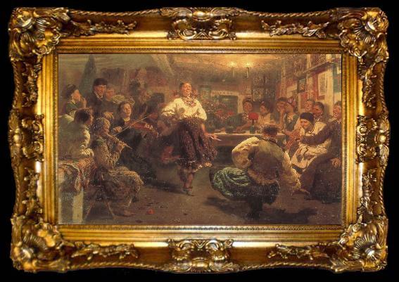 framed  Ilya Repin Tital of Peasant, ta009-2