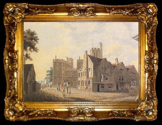 framed  J.M.W. Turner The Archbishop-s Palace,Lambeth, ta009-2