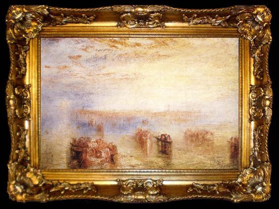 framed  J.M.W. Turner Arriving in Venice, ta009-2