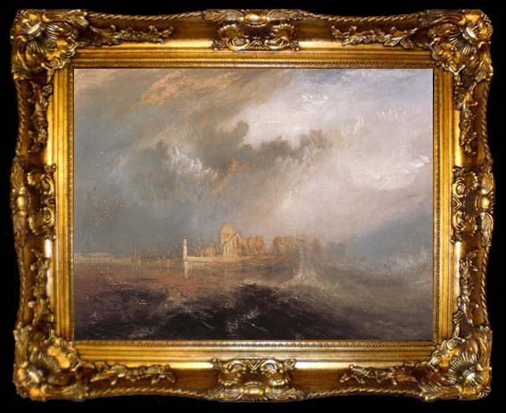 framed  J.M.W. Turner Mounth of the Seine,Quille-Boeuf, ta009-2