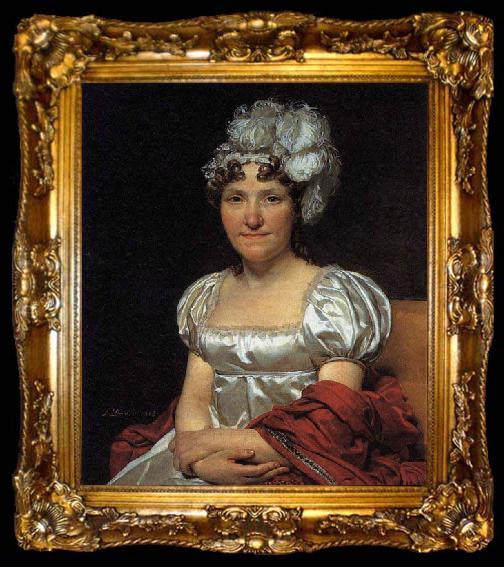 framed  Jacques-Louis  David Portrait of Marguerite-Charlotte David, ta009-2