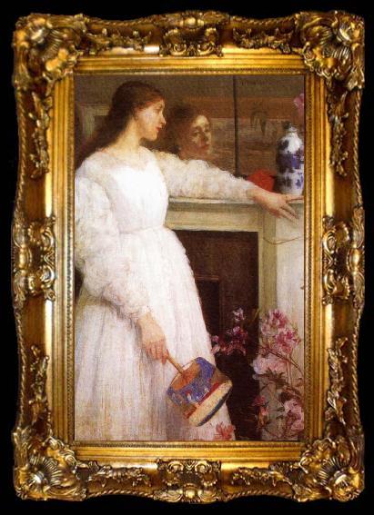 framed  James Abbott McNeil Whistler The Little white Girl, ta009-2