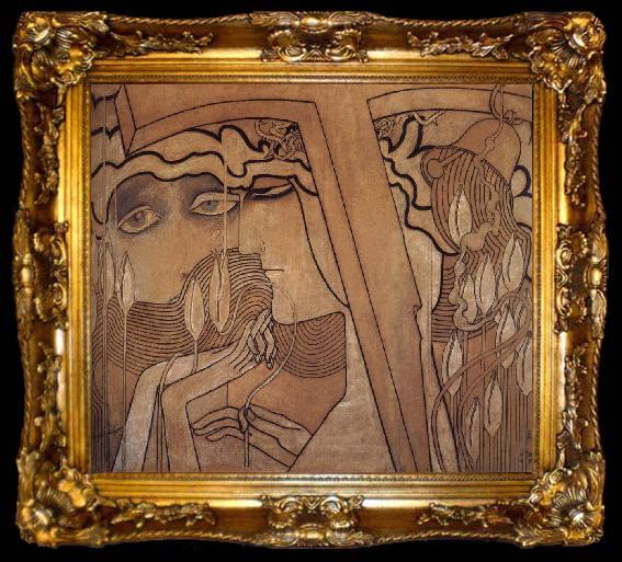 framed  Jan Toorop Desire and Satisfaction, ta009-2