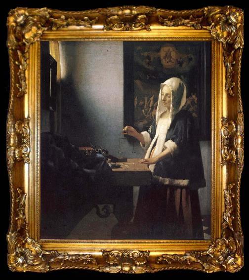 framed  Jan Vermeer Parlvagerskan, ta009-2