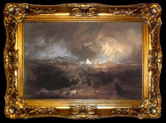 framed  Joseph Mallord William Turner Fifth tragedy of Egypt, ta009-2