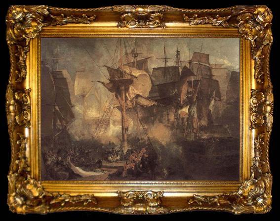 framed  Joseph Mallord William Turner Sea fight, ta009-2